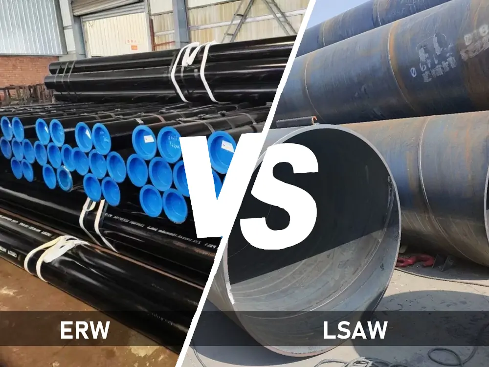 لوله درزدار طولی LSAW و ERW برای تفاوت لوله اسپیرال و درزدار در LC در پروژههای نفت و گاز