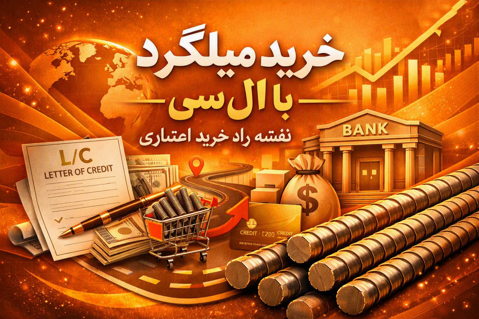خرید میلگرد با ال‌سی