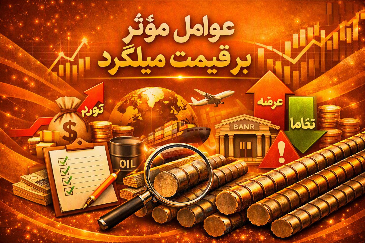 عوامل مؤثر بر قیمت میلگرد