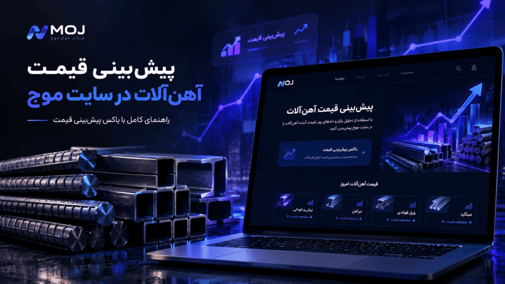 پیش‌بینی قیمت آهن‌آلات در سایت موج | راهنمای کامل باکس پیش‌بینی قیمت